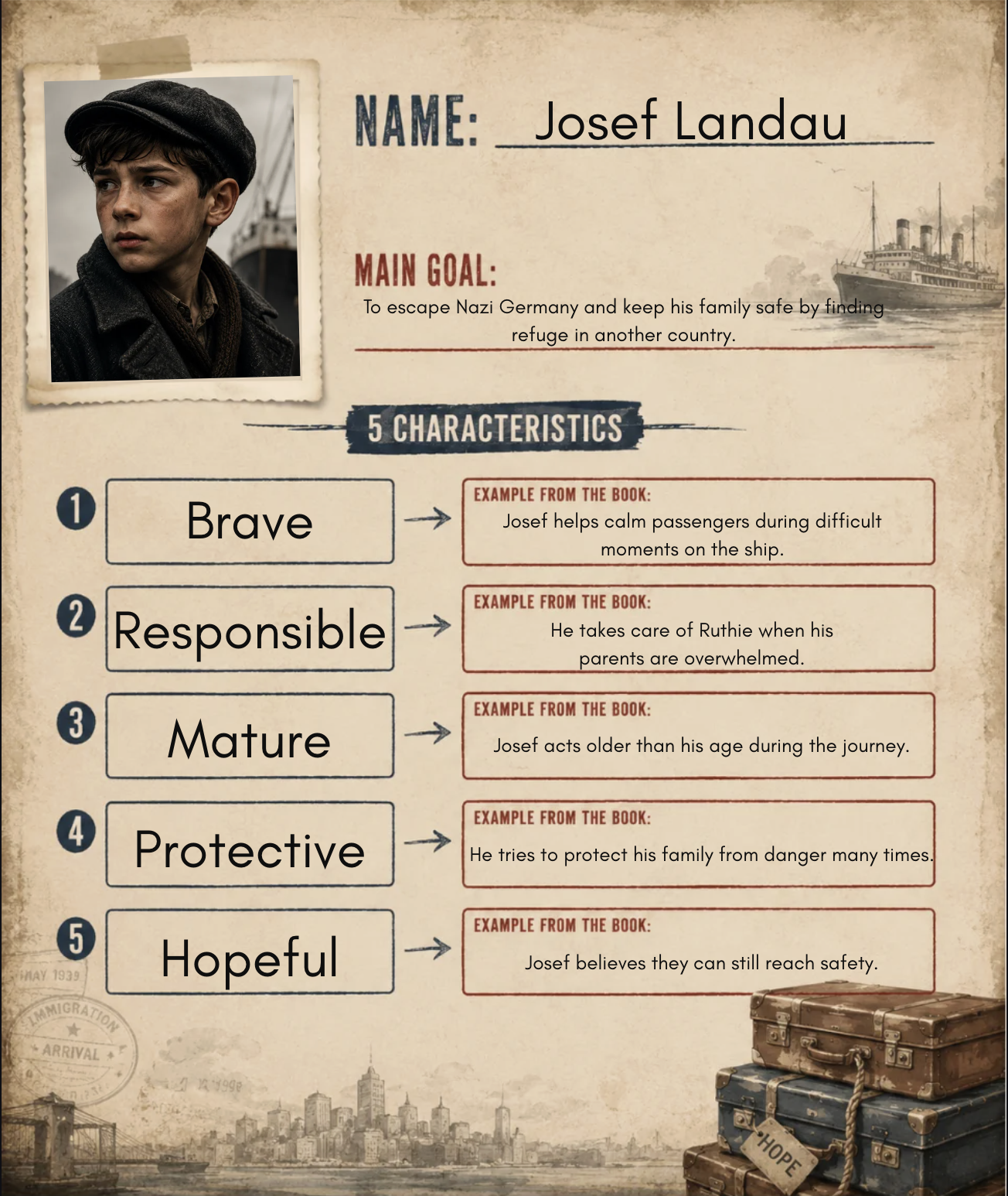 Character card for Josef Landau